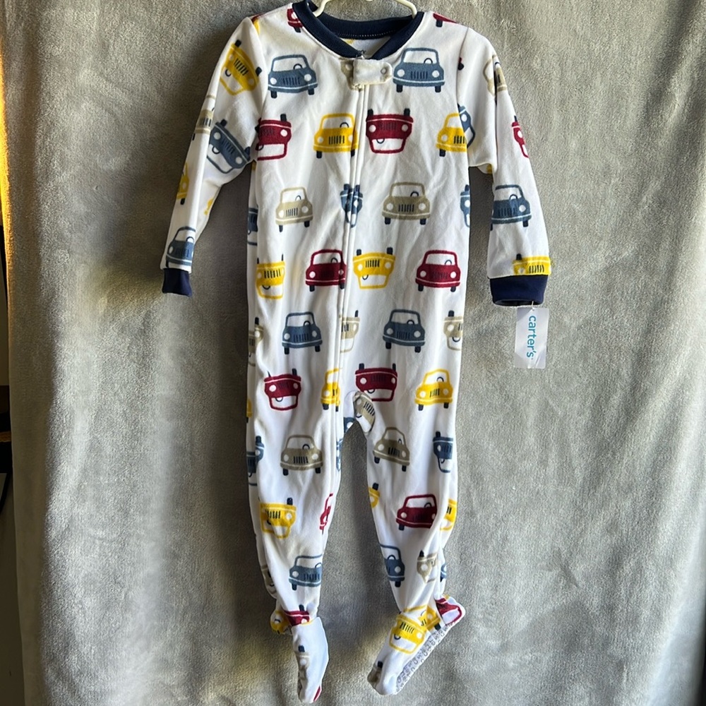 Fleece footie pajamas